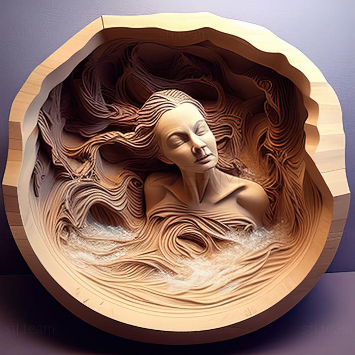 3D модель Ванна Анна Роуз, американская художница. (STL)